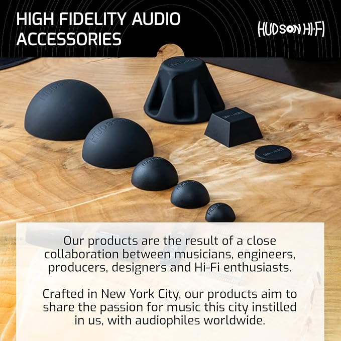 .75" Platinum Silicone Speaker Isolation Pads - 16-Pack Non-Skid Speaker Pads with Adhesive, Speaker Isolation Feet for Record Player Isolation - Turntable Feet and Subwoofer Isolation Pad - 20 Duro