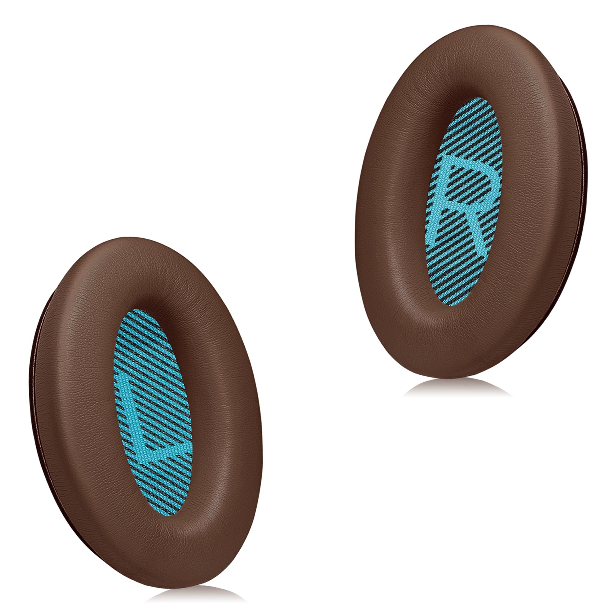 Joghaw Headphones Replacement Ear Pads, Protein Leather earpad Cushions for Bose AE2/QC15/QuietComfort QC25 Headphones, Replacement Earpads, Softer Memory Foam - Brown