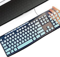 Keyboard Cover Silicone for Logitech K200 K260 K270, Keyboard Cover for Logitech K200 K260 K270 Ergonomic Wireless Keyboards, MK200 MK260 Keyboard Skin Waterproof Dustproof (Mint Green)