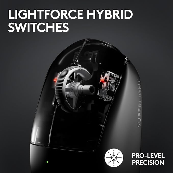 Logitech G Pro X Superlight 2 Lightspeed Wireless Gaming Mouse + G Pro X TKL Lightspeed Wireless Gaming Keyboard (Linear) Bundle - Black