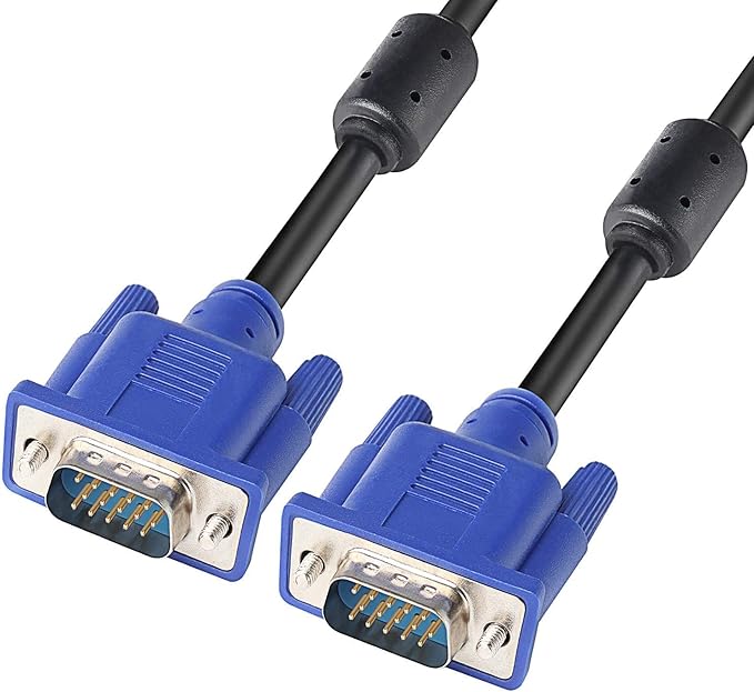 PASOW VGA to VGA Monitor Cable HD15 Male to Male for TV Computer Projector (65 Feet)
