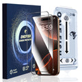 OneFish Full Edge Tempered Glass Screen Protector for iPhone 11 Pro/XS/X 5.8 inch 2 Pack Edge Reinforcement, Self-Aligning Installation, Case Friendly HD Screen Protectors