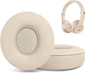 Replacement Ear Pads for Beats Solo 2 & Solo 3 Wireless On-Ear Headphones, Ear Cushions, Headset Earpads, Ear Cups Cover with Soft Protein Leather (Pink)
