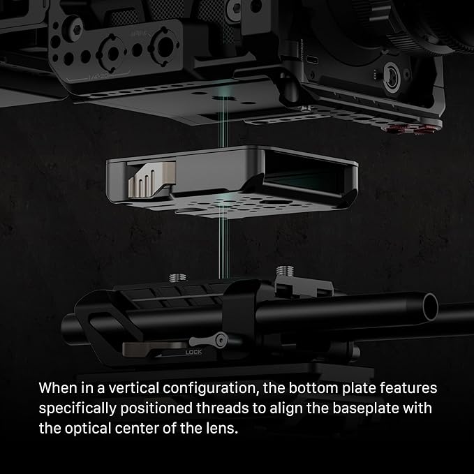 Tilta Camera Cage Pro Kit V-Mount Compatible with Blackmagic Pyxis 6K/12K| Full Cage, Top Handle, V-Mount Battery Plate, Side Plate, Bottom Plate, Universal 15mm Baseplate w/Rods, and Mini Tool