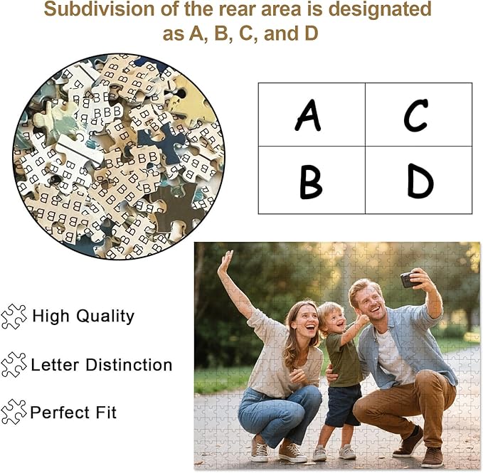 Personalized Photo Puzzle – Custom 500 Piece Jigsaw Puzzle from Your Picture – Unique Gift for Family, Couples, Pets, Birthdays, Weddings, Anniversaries(500-Horizontal)