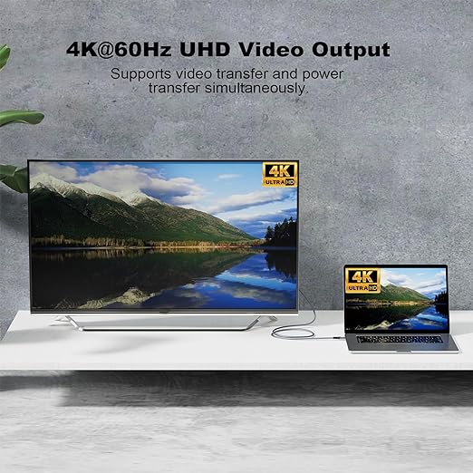 Type C Cable 6.6ft 2m, 240W 48V/5A USBC to USB C 3.2 Gen2×2 Extension Cable, 20Gps Male Female Extender Cable, 4K@60Hz Dual C Video Cord for MacBook Pro, Dell, Arzopa, Galaxy, Portable Monitor