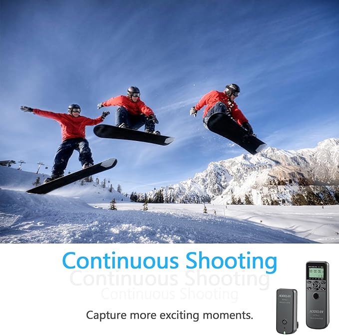 AODELAN Camera Wireless Shutter Release Timer Remote Control for Canon EOS R, ROS RP, EOS RA, R6, R5, 80D, 77D, 70D, 250D, 90D, 10D, T7, T6i, T6s, T5i, T4i, T3i, PowerShot SX70H, RS-60 & TC-80N