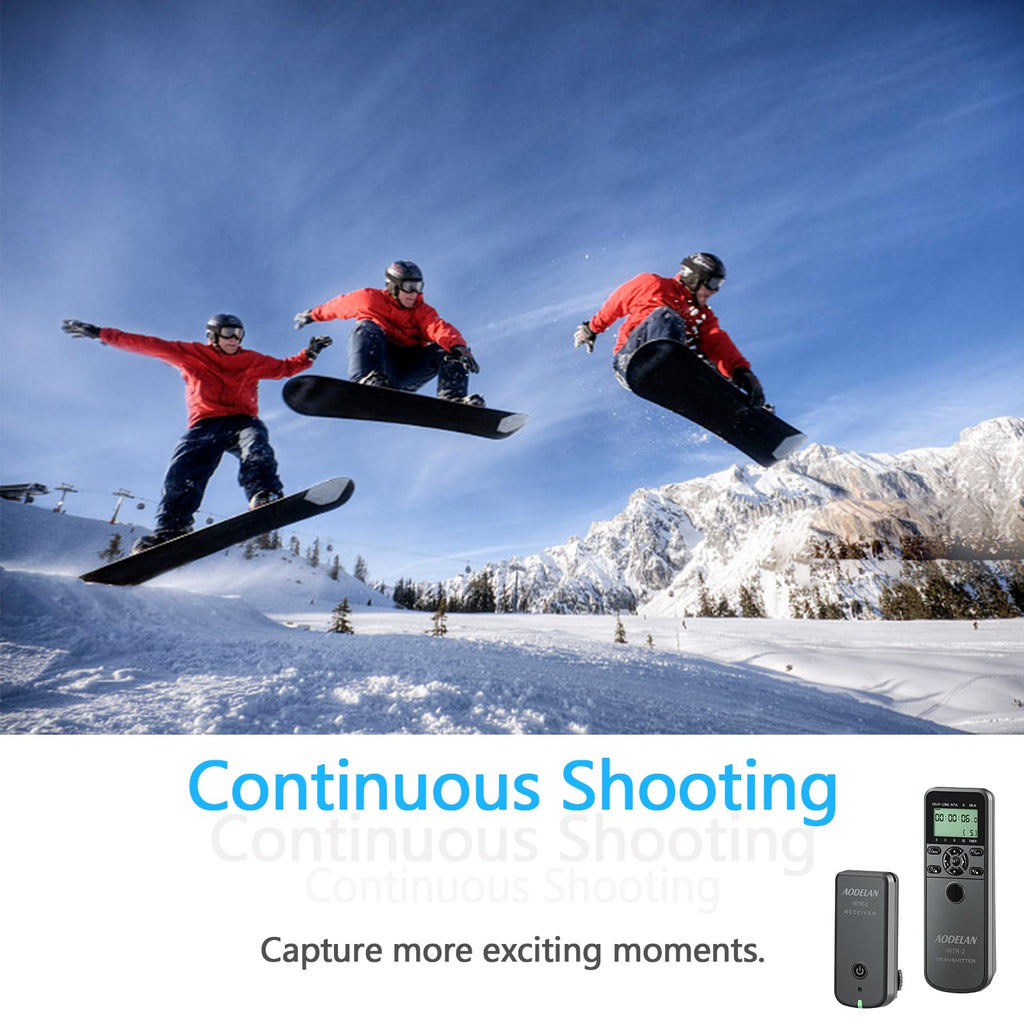 AODELAN Camera Wireless Shutter Release Timer Remote Control for Canon