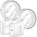 45W USB C Charger for Samsung Charger Fast Charging,Super Fast Android Phone Charger,2Pack Type C Chargers Block Long 10FT Type C Charging Cable for SamsungGalaxy S25 Ultra/S25/S24+/S23/S22+/S21/S20