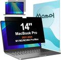 Privacy Screen for MacBook Pro 14 Inch (2021-2024, M1, M2, M3, M4, Pro, Max), Matte Anti Glare Blue Light Filter, Nano No Glue Anti Spy Black Protector for Mac Pro 14In Laptop Computer