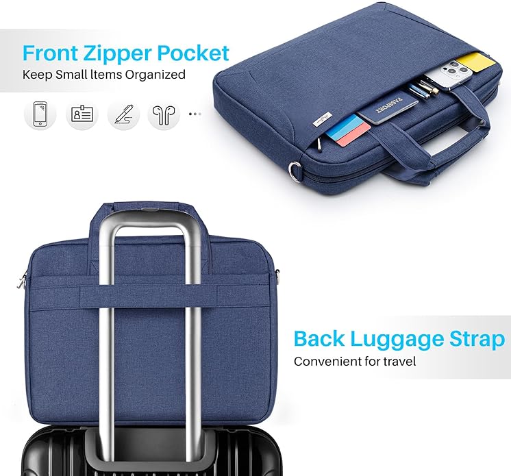 Laptop Shoulder Bag 15.6 16 17.3 Inch for Men Women,Waterproof Computer Carrying Case Messenger Bag Briefcase Work