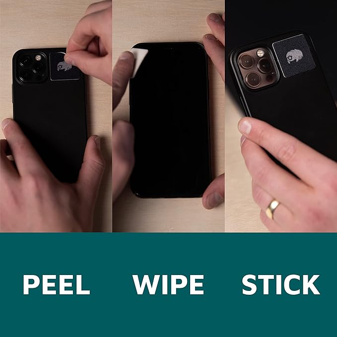 KUVRD Waterbear - Universal Screen Cleaners - Teeny Tiny Cleaning Tools for Your Lenses & Screens - 2-Pack - (1 Patch Set, 1 PAD Set)