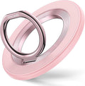 Syncwire Magnetic Phone Ring Holder for MagSafe, Magnetic Phone Ring Stand Finger Grip Kickstand with Two-Sided Magnets Compatible iPhone,Android,MagSafe Accessories, Light Pink