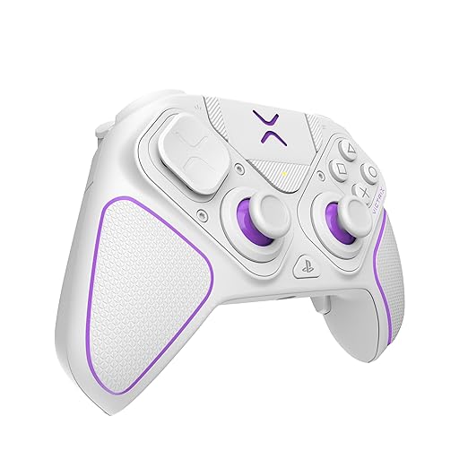 PDP Victrix Pro BFG Wireless Gaming Controller for Playstation 5 / PS5, PS4, PC, Modular Esports Gamepad, Remappable Buttons, Customizable Triggers/Paddles/D-Pad/Fightpad, PC App, White