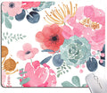 KUOSGM Mouse Pad, Premium-Textured Mouse Mat, Non-Slip Rubber Base Mousepad for Laptop, Computer & PC,9.5×7.9 in,Pink Green Flower