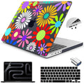 Teryeefi Case for MacBook Pro 14 inch M5 M4/M3/M2/M1 2025 2024 2023 2021 Release Model A3112 A3401 A3185 A2918 A2992 A2779 A2442, Hard Shell Cover + Keyboard Cover, Colorful Abstract Flowers A001
