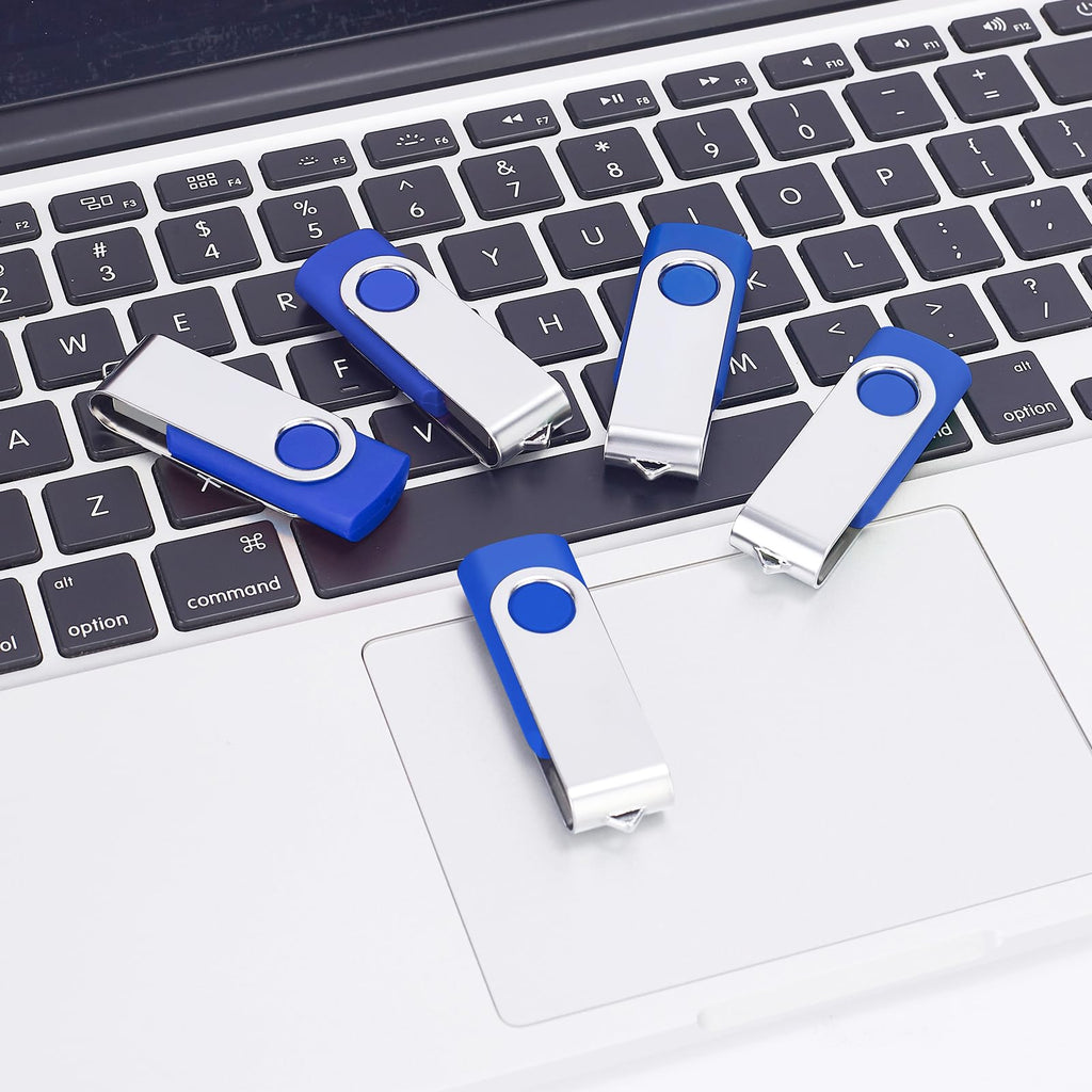 256MB Bulk Flash Drive 100 Pack EASTBULL FAT32 USB 2.0 Drive Pack (Blue)