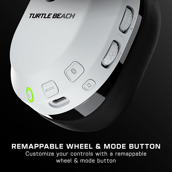 Turtle Beach Stealth 600 Wireless Multiplatform Amplified Gaming Headset for PS5, PS4, PC, & Mobile – Bluetooth, 80-Hr Battery, Noise-Cancelling Flip-to-Mute Mic, 50mm Speakers – White