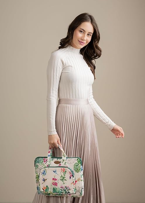 Maison d'Hermine Laptop bag with front pocket Stain and water repellent Cotton canvas