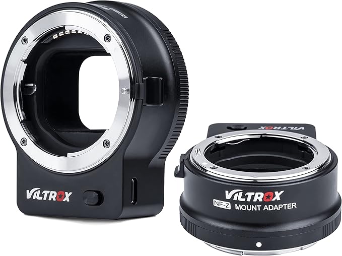 VILTROX NF-Z Auto Focus FTZ Lens Mount Adapter Converter Control Ring NF-Z Adapter Compatible with Nikon F Lens to Z Mount Nikon Mirrorless Camera Z50 Z6 Z6II Z7 Z7II Zfc