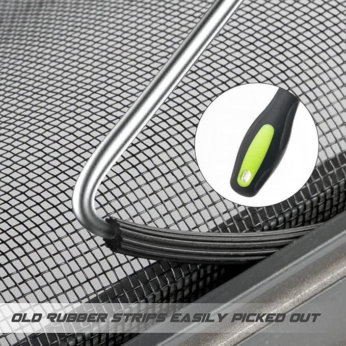 Fiberglass Screen Repair Kit, Black, 48" x 110", Easy to Install, Up to 5 Years Lifespan, Wide Application