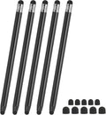 PATIKIL 5 Pcs Stylus Pens for Touch Screens, 2 in 1 High Sensitivity Universal Pen Capacitive Stylus for Phone Tablets Laptop Touch Screen Devices, Black