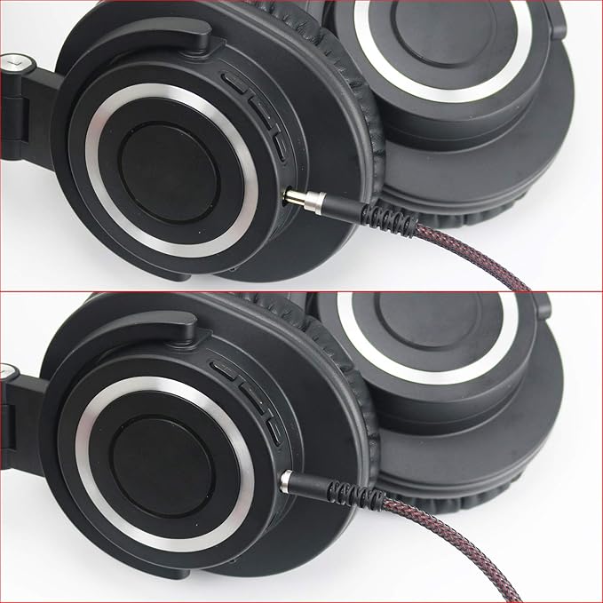 NewFantasia Replacement Audio Upgrade Cable Compatible with Audio-Technica ATH-M50xBT, ATH-AR3BTBK, ATH-SR50BT, ATH-ANC9, ATH-ANC7B, ATH-SR5BTBK, ATH-S700BT Headphones 1.2meters/4ft