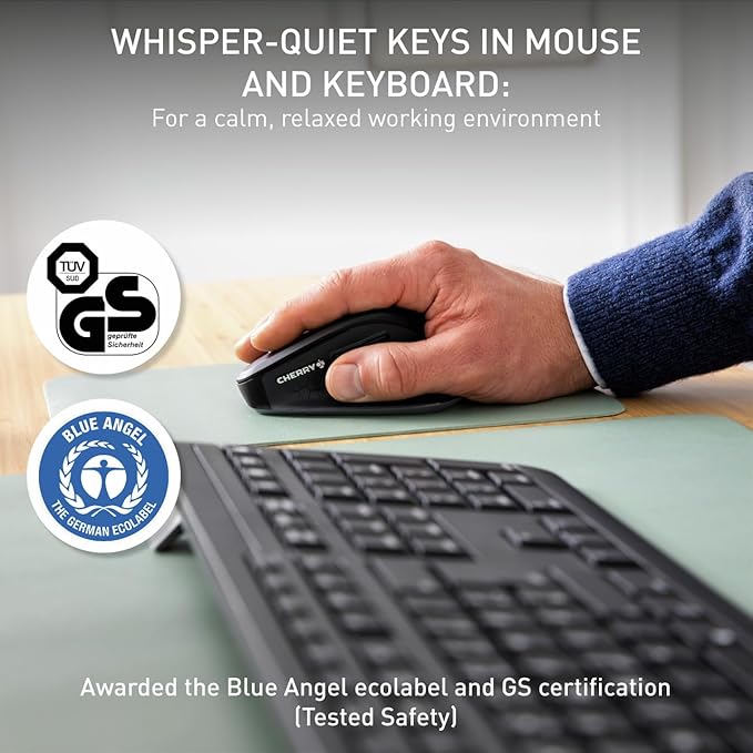 Cherry Stream Desktop Comfort Wireless Keyboard and Mouse Combo