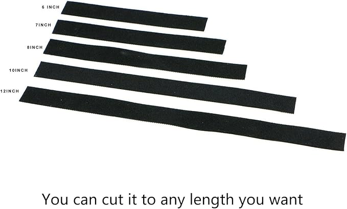 Reusable Fastening Tape Cable Ties 3/4 Inch Double Side Hook Roll (5 Yard, Black)