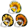 Bonoma Cell Phone Ring Holder Stand,3 -Pack 360 Rotation Sunflowers