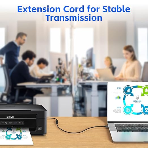 USB Extender Cord 10FT(2 Pack), USB 3.0 Extension Cable, USB A Male to Female, Compatible for USB Flash Drive, Hard Drive, Card Reader, Webcam, Printer, Keyboard, Mouse, Playstation, Xbox, VR Headset
