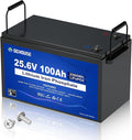 DC HOUSE 24V 100Ah LiFePO4 Lithium Battey, Low Temp Cut-Off BMS, Up to 15000 Cycles, Perfect for Trolling Motors, Marine, Boat, RV, Camper, Home Energy Storage