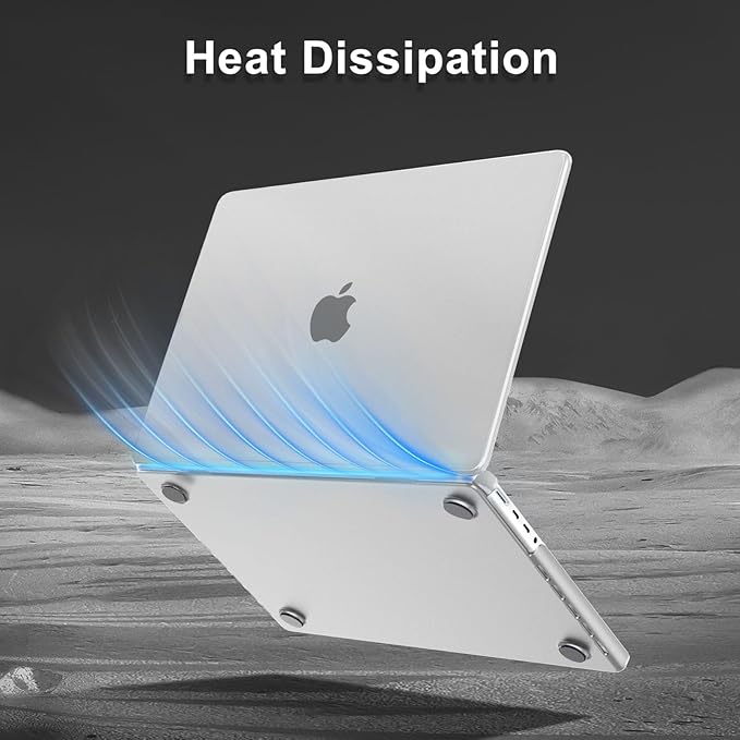 MOSISO Compatible with MacBook Pro 16 inch Case 2025 2024 2023 2022 2021 M4 M3 M2 M1 A3403 A3186 A2991 A2780 A2485, Natural Original Color Hard Case&Keyboard Cover&Screen Film&Type C, Frost Clear