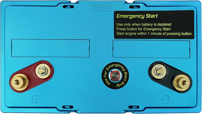 Deep Cycle Lithium Ion Marine Battery Group 27 Dual Terminal Replaces Optima D27M Blue Top 900CCA