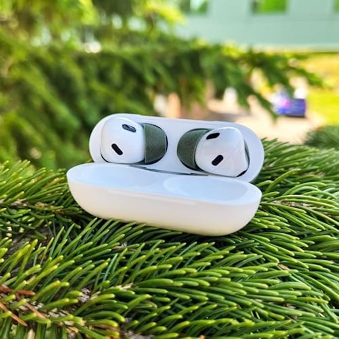 Comply Memory Foam Replacement Earbud Tips for Apple AirPods Pro 1 & 2 | Ultimate Comfort, Secure Fit, Superior Noise Isolation | Anti Slip, Prevent from Falling Out | Green, Large (3 Pairs)