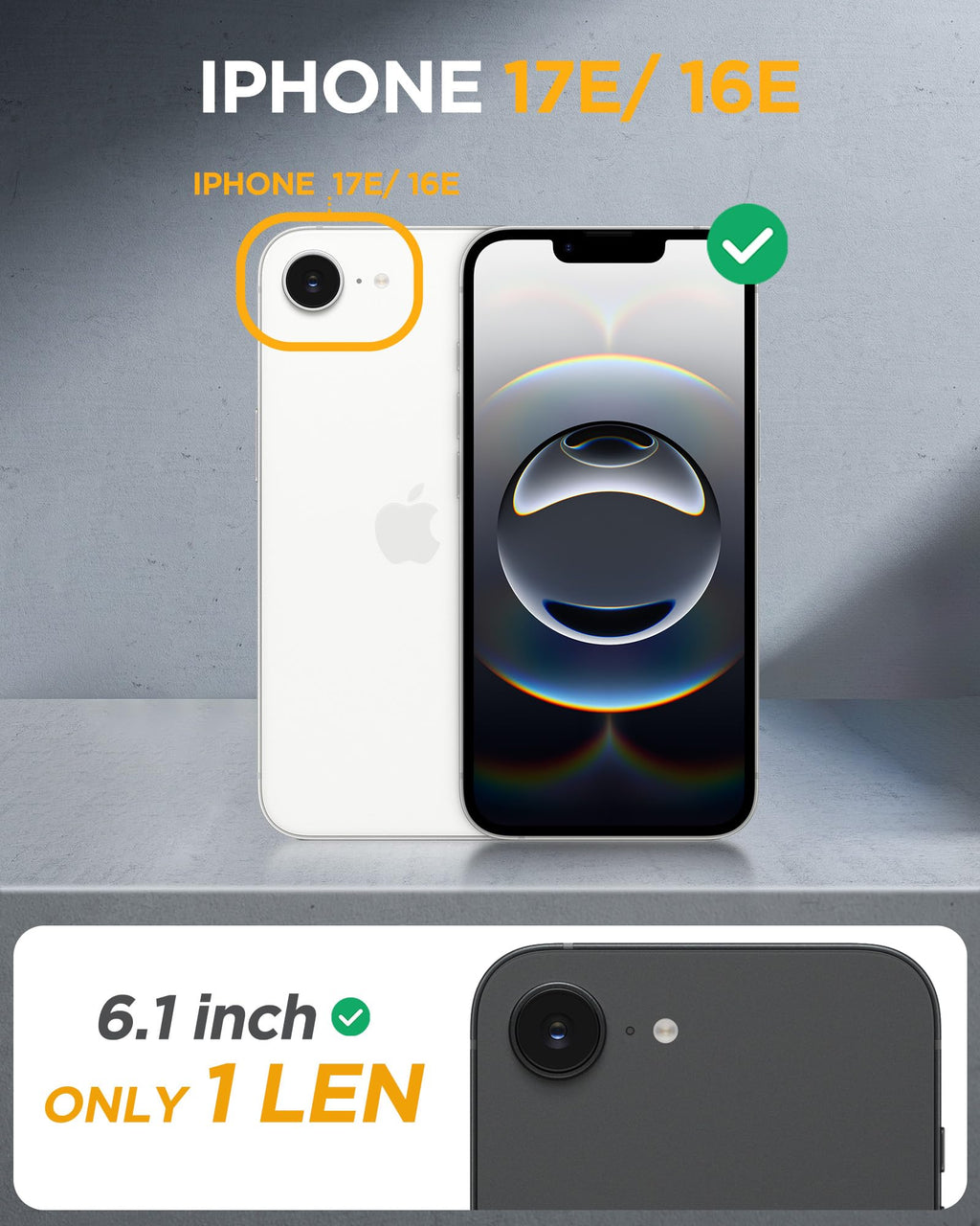 Miracase for iPhone 17e Case & iPhone 16e Case, Full-Body Phone with Built-in Glass Screen Protector, [Magnetic with MagSafe] Military Drop Proof 17 E/ 16 E Cover Bumper 6.1 inch, Purple