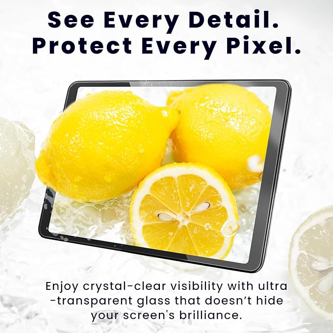 BELLEMOND Tempered Glass Screen Protector designed for iPad Pro 11" (M5, 2025/M4, 2024) - Ultra Clear「EZ Guide」Alignment Kit for Flawless Installation, 10H Hardness - Designed in Japan