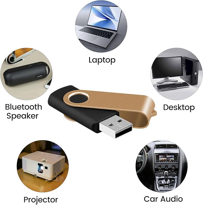 EASTBULL USB 2.0 Flash Drive 8GB with Lanyards Thumb Drives Bulk 20 Pack Colorful Multipack Memory Stick Pen Drive Swivel Design(8GB 20 Pack)