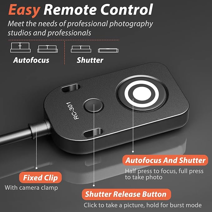 RC301-3.5mm for Fuji GFX100II/GFX100 RF xs10 XT50 Cable Shutter Release Cable Cameras Remote Control Camera Button Accessories Small Style Device 4.9ft Length Anti-Shake Camera cableT200/XE4