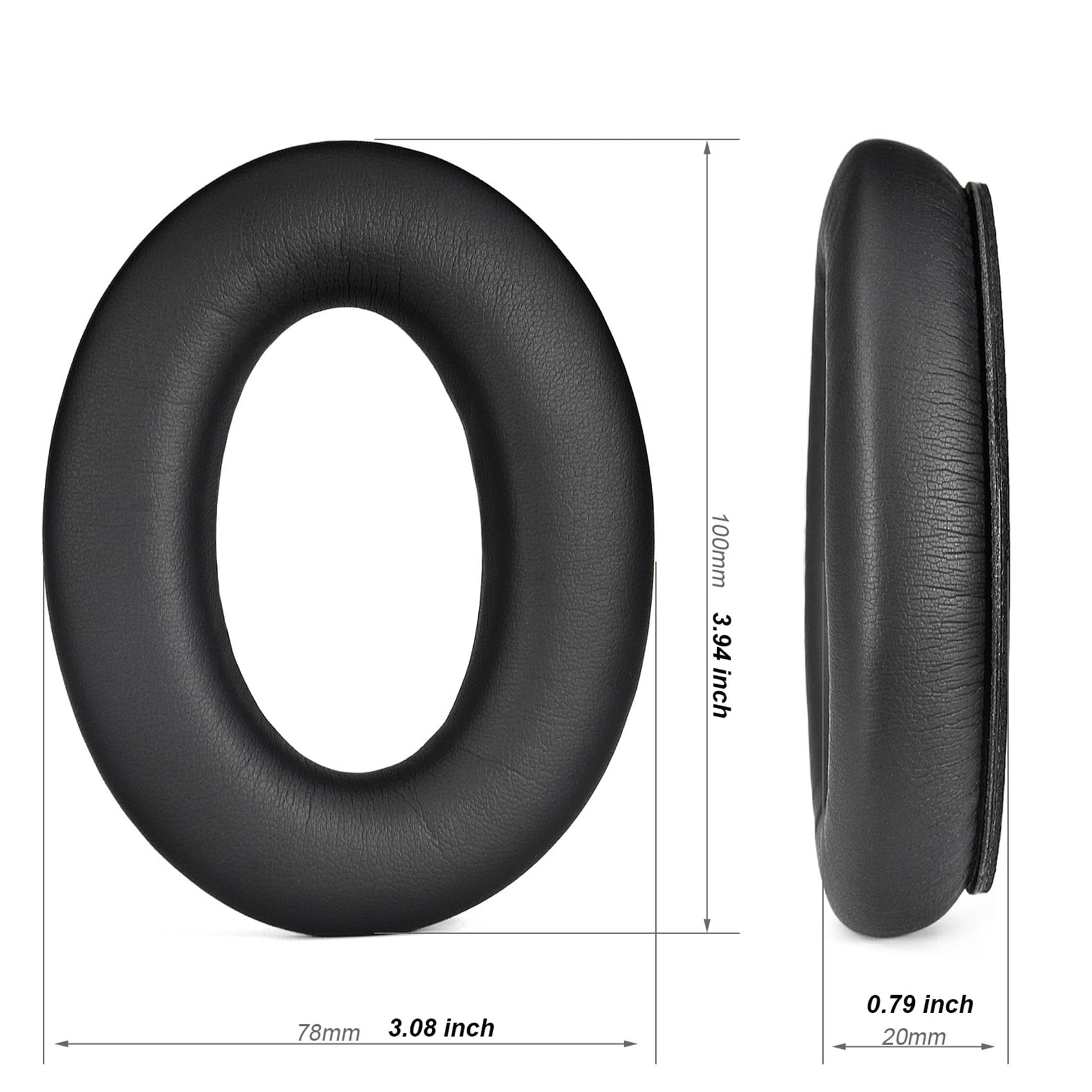 QC45 Earpads Replacement for Bose QuietComfort 45 (QC45)/QuietComfort SE (QC SE)/Quiet Comfort Wireless Over-Ear Headphones, Ear Pads Cushions with Durable Protein Leather Noise Cancelling Foam