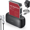 ORICO Hard Drive Docking Station for USB C 2.5”/3.5” SSD HDD SATA I II III External Hard Drive Dock 22TB 2 in-1 Type C to USB A Cable (DD18C3)