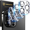 UniqueMe for iPhone 16 Pro/16 Pro Max Camera Lens Protector - Matte Black