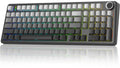 x Aula F99 Pro Wireless Mechanical Keyboard with Knob,Tri-Mode BT5.0/USB-C/2.4GHz Hot Swappable Keyboard,Pre-lubed Switches,Gasket Structure,RGB Backlit Computer Gaming Keyboards (Side Printed Black)