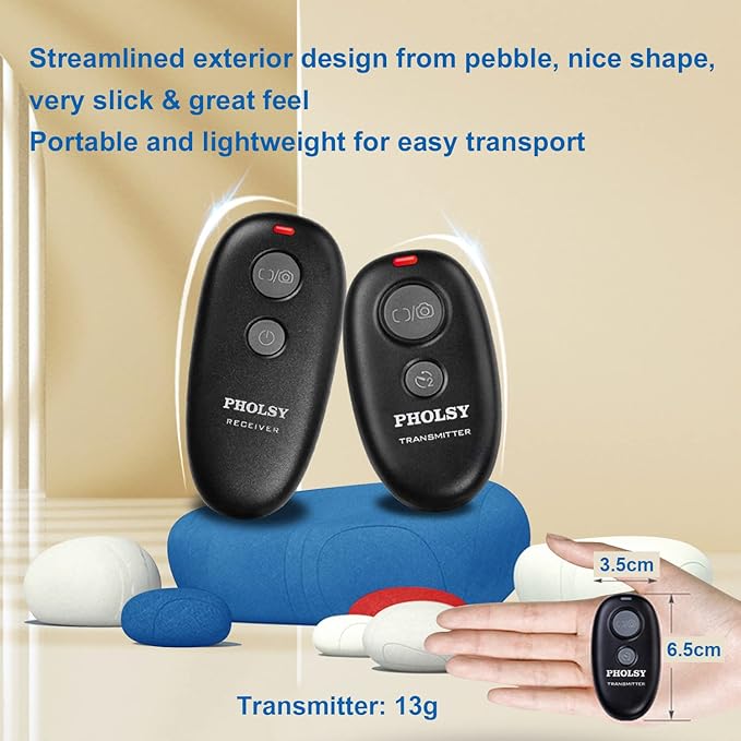 PHOLSY N10 for Nikon Shutter Release MC-DC2 Wireless Remote Control for Nikon Camera Z5, Z7 II, Z6 II, D750, D780, D7500, D7200, D7000, D5600, D5500, D5300, D3300, D90, P1000, P7700, P7800, P950