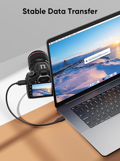 CableCreation 4FT USB C to Micro B Cable,10Gbps Speed External Hard Drive Braided,USB 3.1 Type C to Micro B Work for iPhone 15,16,Seagate WD Westgate My Passport,MacBook Pro/Air, iPad/Tablet,Black