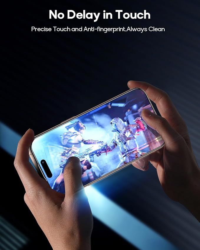 3 Pack for iPhone 16 Pro Max Tempered Glass Screen Protector, Dust Free CABIN, Auto Positioning, Bubble Free, High Definition, Easy Installation,9H+ Hardness