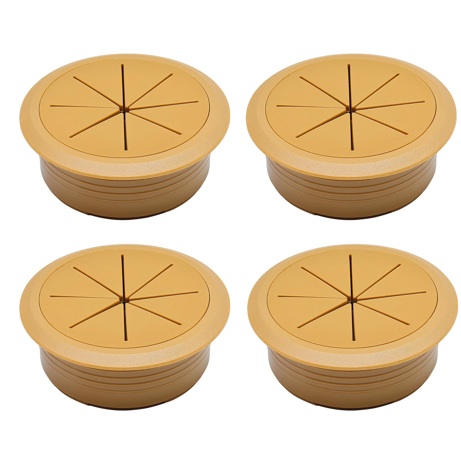 BOPOREAE 4 Pcs Desk Grommet 2" (50mm), Desk Hole Cover for Cables