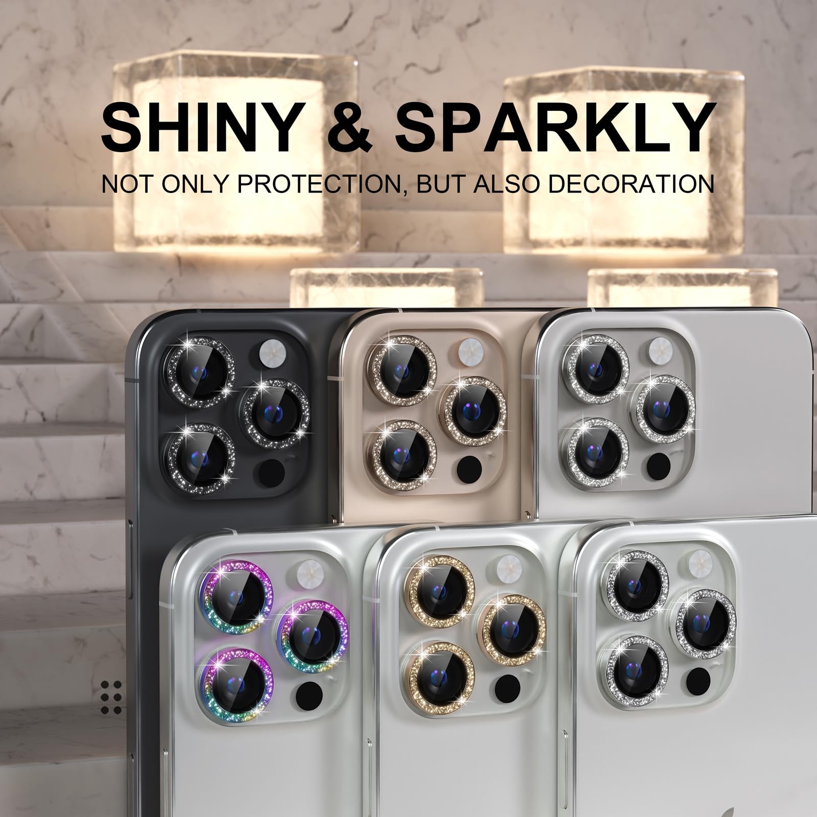 Choiche for iPhone 16 Pro/iPhone 16 Pro Max Camera Lens Protector