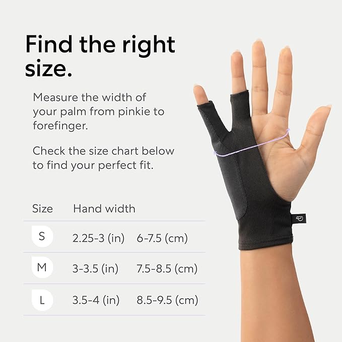 Paperlike Drawing Glove for iPad - Artist Glove for Drawing on Tablets (Right and Left Hand; 3 Sizes: S, M, L)