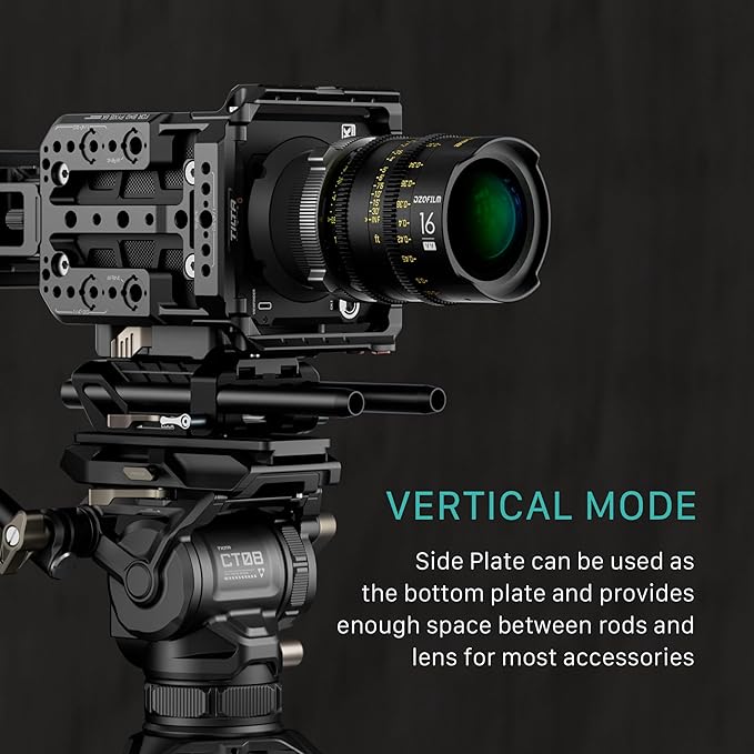 Tilta Camera Cage Pro Kit V-Mount Compatible with Blackmagic Pyxis 6K/12K| Full Cage, Top Handle, V-Mount Battery Plate, Side Plate, Bottom Plate, Universal 15mm Baseplate w/Rods, and Mini Tool